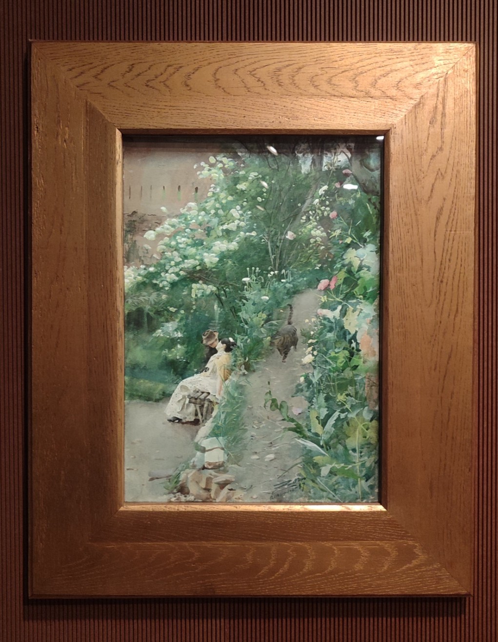 Jardines de la Alhambra, acuarela de Zorn